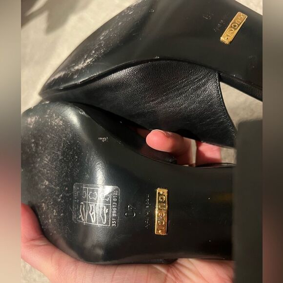 GUCCI MID-HEEL SLINGBACK WITH HORSEBIT - Picture 11 of 16